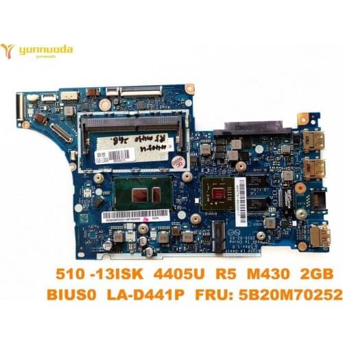 Original for Lenovo 510 -13ISK laptop motherboard 4405U R5 M430 2GB BIUS0 LA-D441P FRU 5B20M70252 tested good free ship