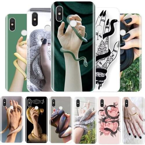 Hand snake snake Soft Silicone Phone Case For Redmi 4 5 5A 6A 6pro 7 5PLUS NOTE 5 6 7 8 4X PRO