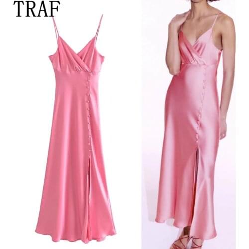 TRAF Blue Summer Dresses China
