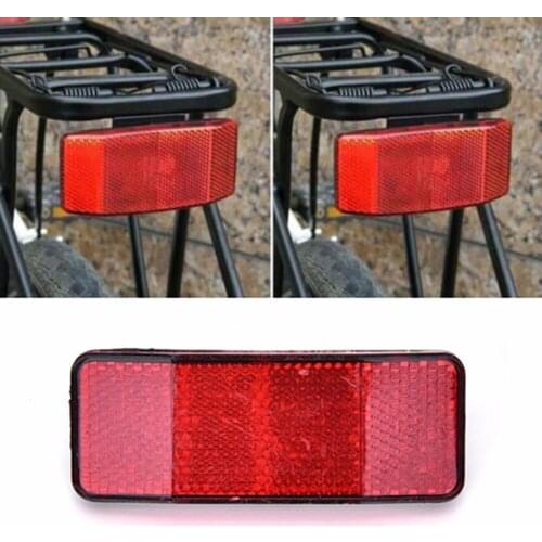 Bike Light Bicycle Rack Tail Safety Caution Warning Reflector Disc Panier Rear Reflective Bike Bicycle Accessories Dropshipping
