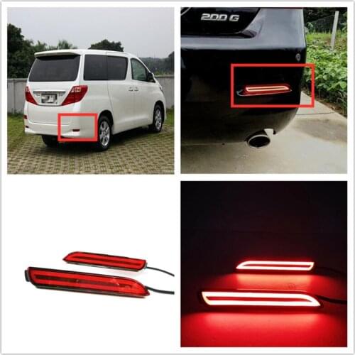 EXTERIOR LED ALARM LIGHTS REAR AUTO BRAKE LIGHTS REAR FOG BRAKE LAMPS FIT FOR REIZ CAMRY VERSO ALPHARD AVALON INNOVA SIENNA