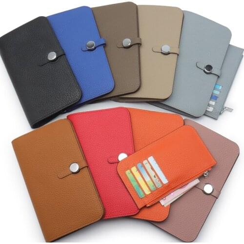 Genuine Leather Long Womens Wallets and Purses Fashion Cow Leather Money Bags 2021 Coin Card Holder Cash Pocket Carteras Cuzdan