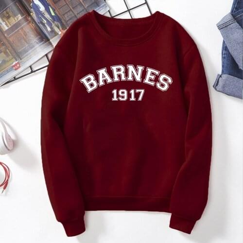 Barnes 1917 Women Sweatshirt Cool Superhero Bucky Barnes Sweatshirts Tv Show WS Inpired Sebastian Stan Hoodies Dropshipping Tops