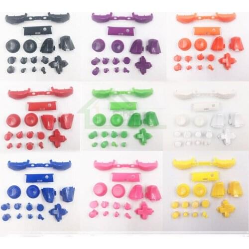 10 set Solid LB RB RT LT Bumper Buttons Set Thumbstick Cap Mod Kit for Xbox One S for Xbox One Slim Controller