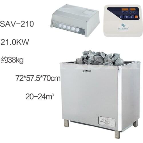 21kw-27KW Automatic stainless steel Steam Generator Automatic descaling Sauna Room Steam Bath Machine For Spa Room Digital Contr