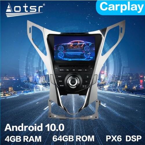 For Hyundai AZERA Grandeur i55 Android 10 Car Multimedia DVD Player 4G + 64GB PX6 Auto GPS Navigation Stereo radio DSP Carplay