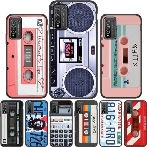 Retro Cassette Tape Phone Case For Huawei Honor 10i Case Funda On Huawei Honor 10 10X Lite 8X 8 20 30 Pro Plus 30S Silicon Cover