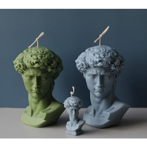 David Plaster Portrait Candle Mold Aromatherapy Candle Plaster DIY Material Mold Silicone Candle Molds 3d Silicone Candle Molds