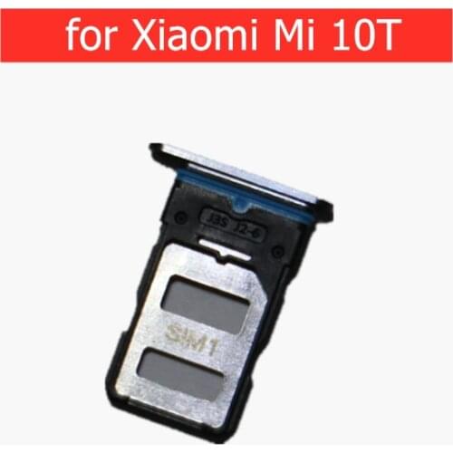 For Xiaomi Mi 10T Card Tray Holder SIM Micro SD Card Slot Adapter Holder Repair Spare Parts