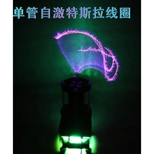 Birthday Christmas Gift Single Tube Music Tesla Coil High Tech Toys with Good Sound Quality Can Light Up the Gas