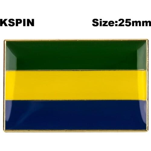 Gabon Badge Symbol Pin Metal Badges Decorative Brooch Pins for Clothes Brooch Jewelry XY0592-12