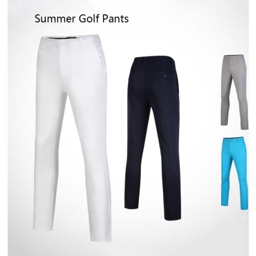 Golf Pants Men Trousers 2019 Mens Pants PGM Waist Elastic Band Team Outdoor Sports Clothing Thin Plus Size 3XL 86%Polyester