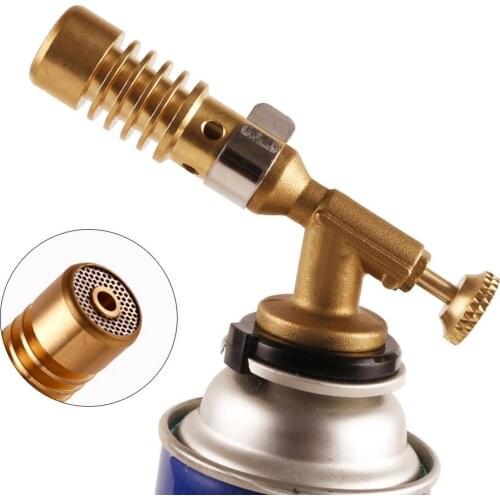 Electronic Ignition Copper Flame Butan Gas Burner Gun Maker Torch For Outdoor Camping Picnic BBQ Welding Equipment