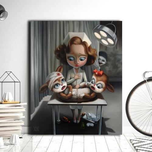 The Haunted House By Xue Wang Canvas Painting Print Bedroom Home Decor Modern Wall Art Oil Painting Poster Picture Artwork HD