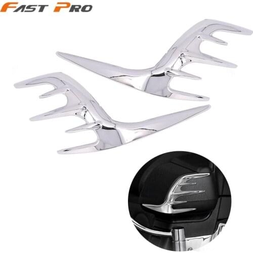 Motorcycle Chrome Rear Passenger Speaker Outer Trim For Honda Goldwing Gold Wing GL1800 GL 1800 2006-2015 2014 2013 2012 2011