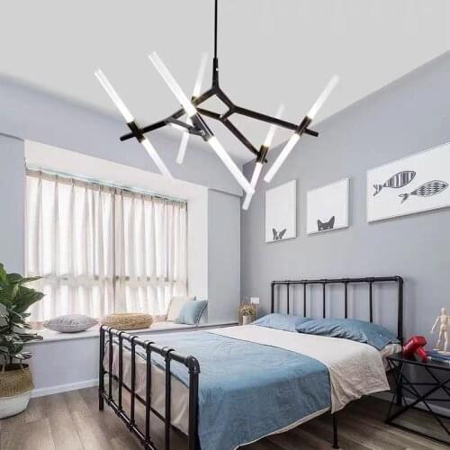 Herringbone branch chandelier post-modern industrial style simple creative LED personality living room dining bedroom minimalist