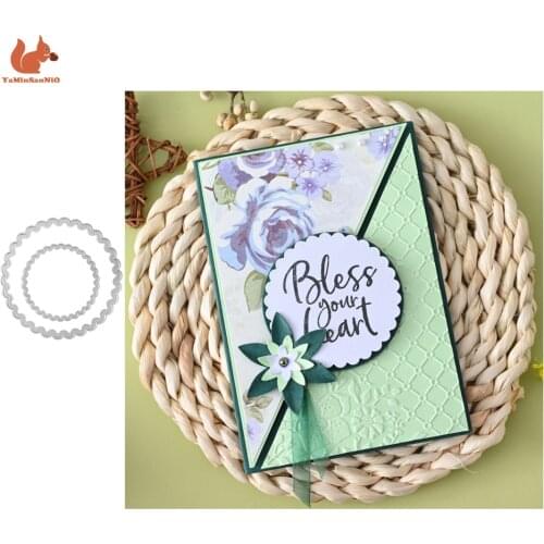 YaMinSanNiO Circle Frame Dies Metal Cutting Dies for Diy Scrapbooking Cuts Craft Card Album Making Embossing Template New 2020