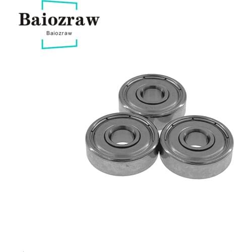 Baiozraw Bearings 10pcs ABEC-1 MR125ZZ ABEC-3 MR125ZZ ABEC-5 MR125ZZ ABEC-5 MR125RS 5x12x4mm Miniature Ball Bearing