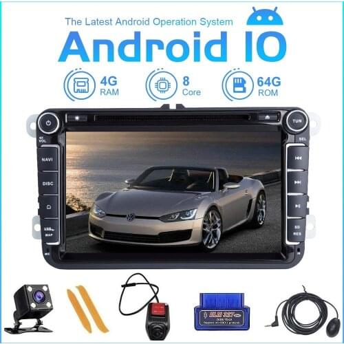 ZLTOOPAI 7" Auto Radio Android 10 For VW/Volkswagen/Golf/Polo/Tiguan/Passat/b7/b6/SEAT/leon Multimedia Player GPS Navigation