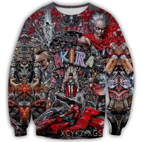 New Anime AKIRA3D Print Causal Clothing Fashion Men Women Tracksuits Crewneck Hip Hop sweater Plus Size S-7XL harajuku