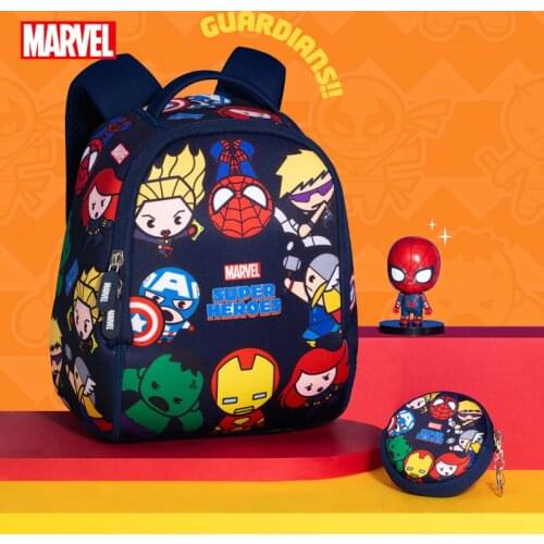 Genuine Disney Di Marvel Kindergarten Childrens School Bag 1-3 Year Old Boy Backpack School Bags for Kids School Backpack