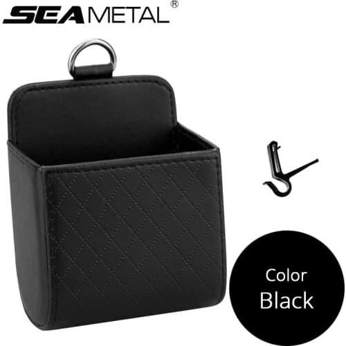 Car Storage Air Outlet Vent Hanging Bag Auto Air Conditioner Organizer Clips Universal Dashboard Storage Box for Phone Holder