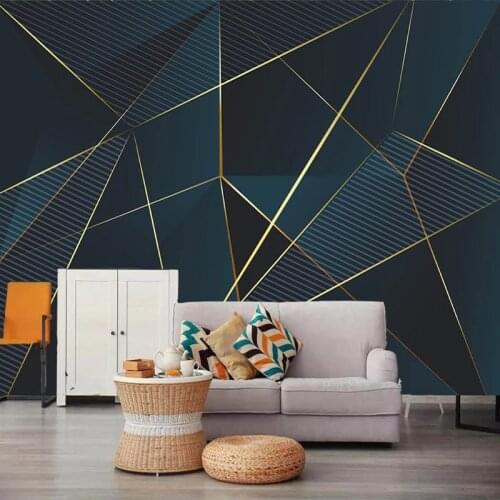 Custom Wallpaper 3D Modern Retro Abstract Geometric Mural Wallpapers For Living Room Bedroom Decoration Photo Wallpaper Painting