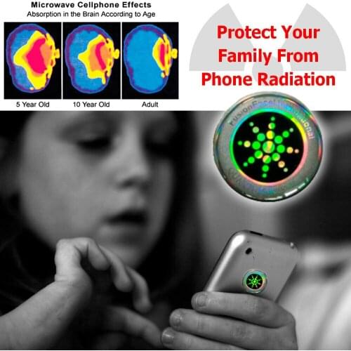 Mobile phone anti radiation shiny sticker , scalar energy anti radiation chip EMF radiation, 5G protector 50pcs/lot