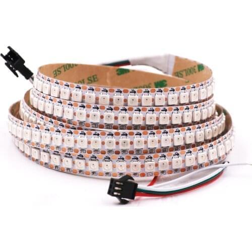 RGB LED Strip Light DC5V WS2812B 5050 SMD Waterproof RGB Flexible LED Tape 144LED/m 30LED/m 60LED/m Pixel Strip 1m 2m 3m 4m 5m
