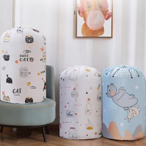 Storage Bag Drawstring Pocket Large-capacity Clothing Finishing Moisture-proof Bag Dust-proof Thickened Clothing Storage Bag