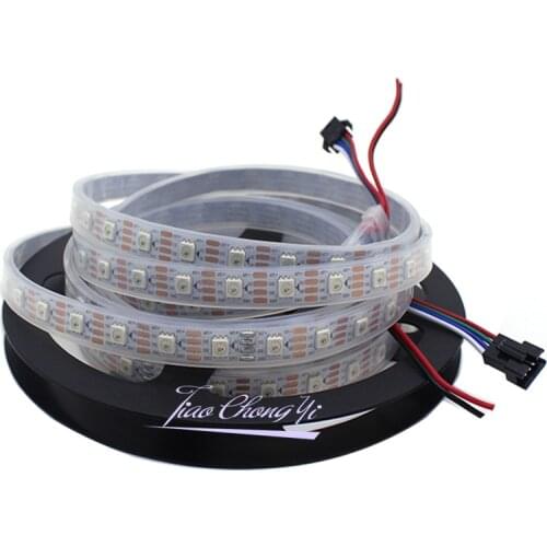 WS2815 DC12V 5M 300LEDs Pixels (WS2812B ) RGB Full Color LED Pixels Strip Light Individually Addressable LED Dual-Signal IP67