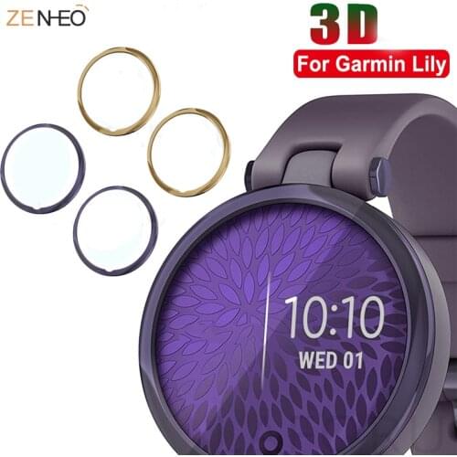 2pcs 3D Curved Soft Edge Protective Film Cover Smartwatch Protection For Garmin Lily Watch Full Display LCD Screen Protector