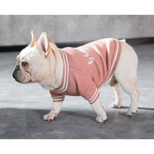 Dog vest bullfight sweater knitting starling spring, summer and autumn clothes