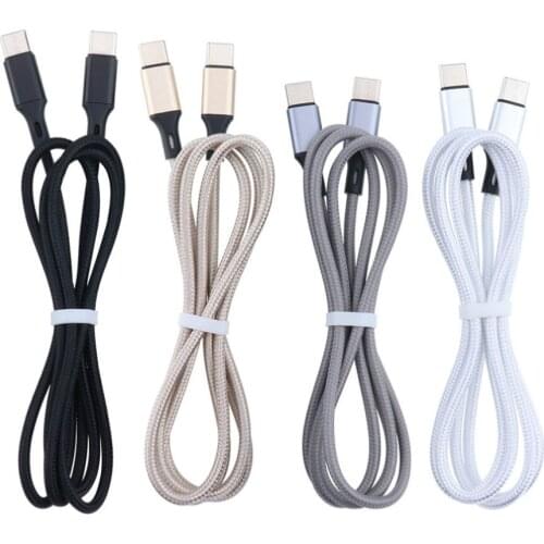 1M USB C to Usb Type-C Cable 2A For Xiaomi Redmi Note 10 9 Samsung S20 PD USBC Fast Quick Charger Cord 200pcs