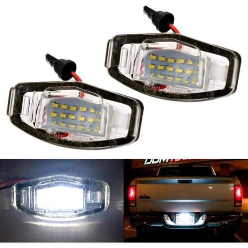2pcs Car Led Number License Plate Light 12V For Honda Civic City Legend Accord Trunk Warning Light Car Styling Car Lights