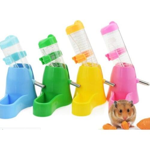 80ml Hamster Water Drinker and Feeding Food Rest three-in-one Drinking Fountain Rodents Drinking Water Bottle New pet supplies