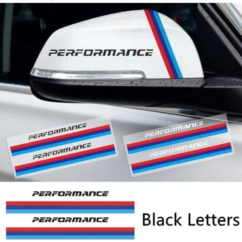 Car Stickers Performance Stripes Reflective Creative Decals For BMW Rearviews Mirrors Auto Tuning Styling D16