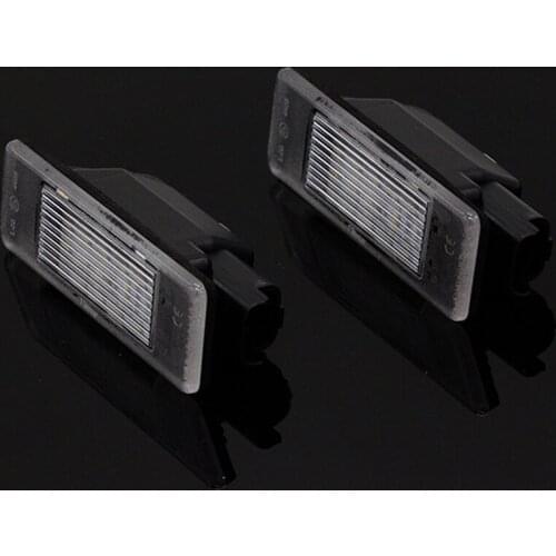 2pcs/lot Car LED SMD Number License Plate Light Lamp for Peugeot 106 1007 207 308 3008 406 508 607
