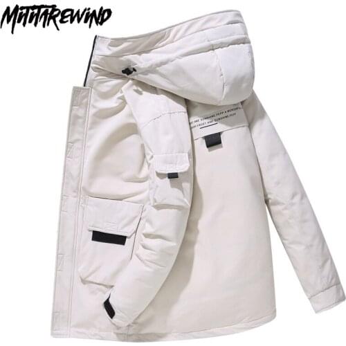 -20 Degree Winter Jacket Men Parkas Coat White Duck Down Parka Fashion Hooded Collar Jacket Thick Warm Outerwear Windbreaker Men