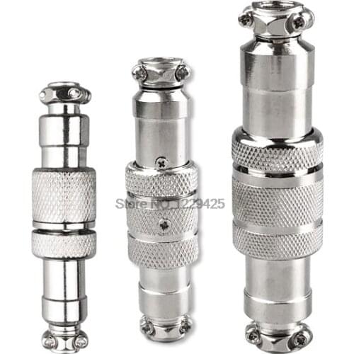 GX12 GX16 GX20 Screw Dia 12mm 16mm 19mm Male and Female Pin Aviation Plug Socket Circular Connector Socket Plug