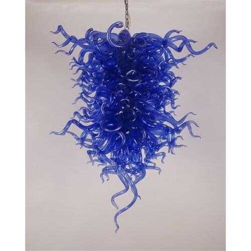 Imitating crystal glass modern round chandelier lights-LR090