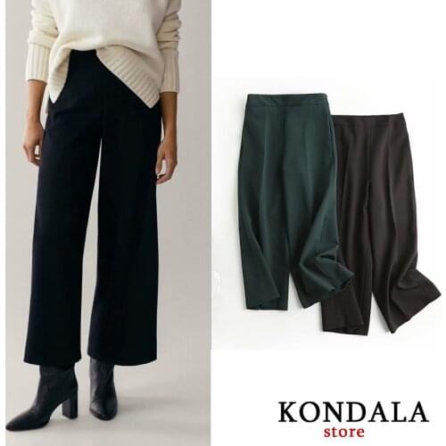 Женские брюки широкие KONDALA China At AliExpress