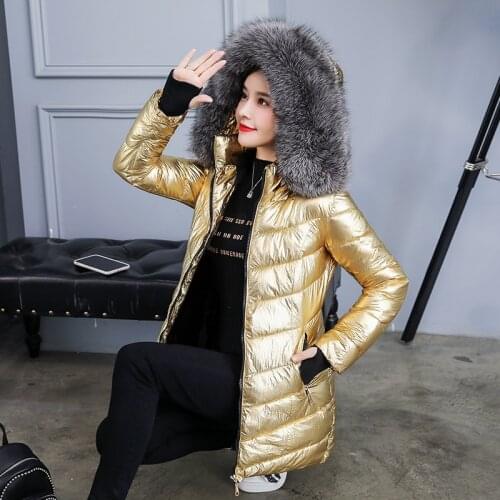 2021 New Winter Jacket Women High Quality Bright Colors Clothing Brand Coat Collar Hooded Parka Cut Outwear Plus