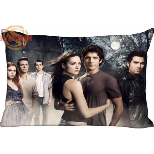 Hot Nice Teen Wolf Rectangle Pillowcase zipper Wedding Custom Pillow Case For Bedroom A3.27#139