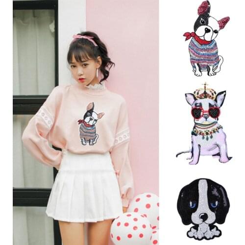 Mix Style Dog Patch Cartoon Pattern Fashion Embroidery Patches DIY Clothing Sewing Accessory Materials