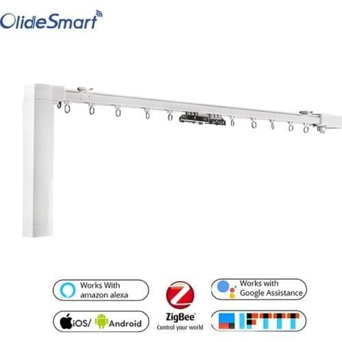 ZigBee gateway version Smart Curtain Motor Phone App Control Curtain Motor Alexa Google Assistance Workable