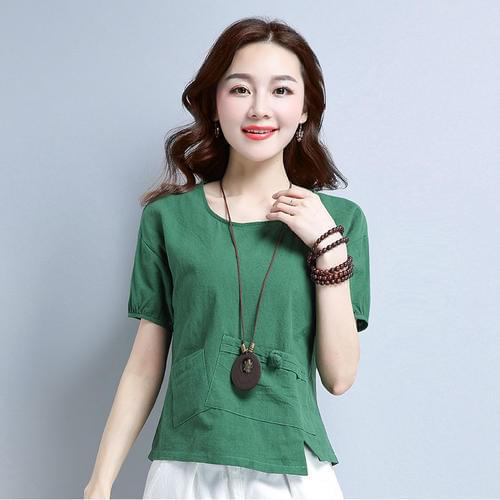 Mint 2020 Women Short Sleeve Shirt Top Garment