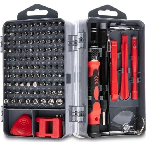 122 in 1 Precision Screwdriver Set, Interchangeable Magnetic Multi Mini Drill Repair Tool Kit Phone Tablet Computer Electronics