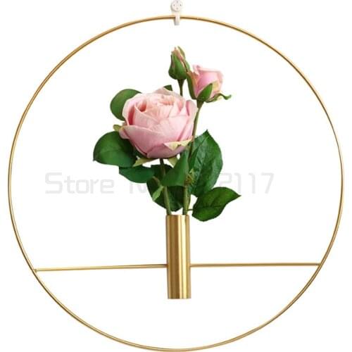 North European and American wall hanging wall hemp rope glass hydroponic flowers home shop handicraft decoration Pendant