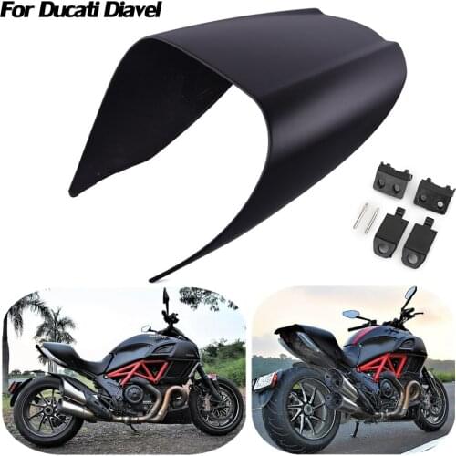 Motorcycle Passenger Solo Rear Seat Cover Cowl Pillion Fairing For Ducati Diavel 2011 2012 2013 2014 2015 2016 2017 2018 Black